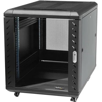 Abbildung von StarTech.com 4 Pfosten 15HE Serverrack/Schrank, 19&quot; Daten Rack/Schrank für IT /Netzwerkgeräte, verstellbare Montageschienen