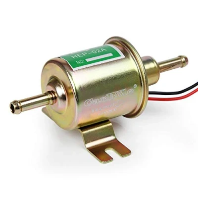 Abbildung von CarBole Universal Elektrische Kraftstoffpumpe 12V Benzinpumpe 2,5 4 PSI HEP 02A für Benzin und Diesel
