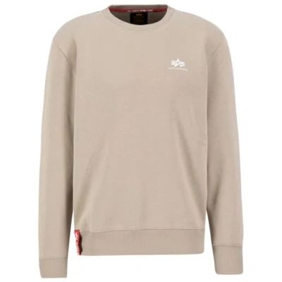 Abbildung von Alpha Industries Basic Small LOGO Sweatshirt, Herren, Größe: 3XL, Vintage sand