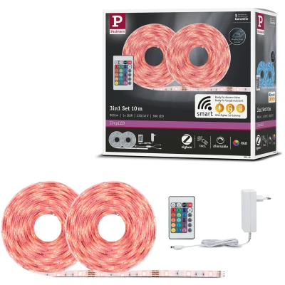 Abbildung von Paulmann 705.35 SimpLED LED Strip RGB Komplettset Smart Home Zigbee 10m 26W 900lm 30LEDs/m 36VA