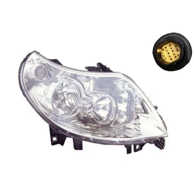 Abbildung von ALKAR 2742922 Scheinwerfer rechts W5W, PY21W, H7/H1, H7, H1 mit Elektromotor FIAT: Ducato III Van, Minibus, Platform / Chassis