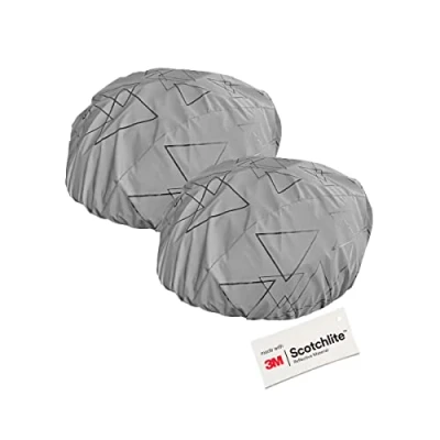 Abbildung von Salzmann 3M Wasserfester Helmüberzug Regenschutz für Fahrradhelme 2er Set Hergestellt mit Reflektierendem Material