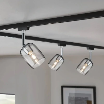 Abbildung von Paulmann Schienensystem Leuchten »URail Schienenspot Blossom G9 max. 10W 230V Rauchglas«, (1 tlg.)