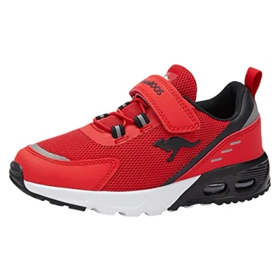Abbildung von Kangaroos Kxarg Unisex Sneaker low für Kinder, Größe: 38, Red/black Schuhe