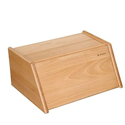 Abbildung von Zassenhaus Brotkasten Montana, Brotkorb mit Klappdeckel, Buche 40 x 30 18 cm, 065046