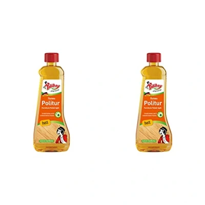 Abbildung von POLIBOY fixneu Politur hell Möbelpolitur für helle lackierte Hölzer farbauffrischende Holzpolitur 2x 500 ml Made in Germany