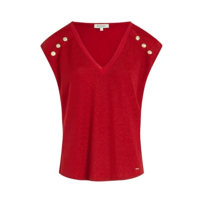 Abbildung von Morgan Shortsleeved Tshirt print, Damen, Größe: XL, Rouge