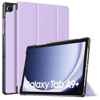Abbildung von TiMOVO Hülle für Samsung Galaxy Tab A9+/A9 Plus 11 Zoll 2023 SM X210/X216/X218, Schlank Leicht Schutzhülle mit Ständer &amp; Harter Rückseite All New A9+ Tablet, Lila