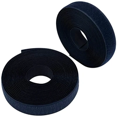 Abbildung von AERZETIX C65946 Klettband/ rolle 25 mm 5 meter organizer/kabelbinder band für kleidersäcke aus polyamid und polyester farbe: dunkelblau