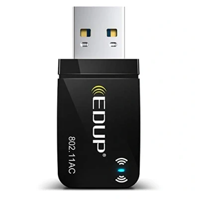 Abbildung von EDUP AC 1300Mbit/s USB WLAN Adapter Dual Band WiFi Stick 2.4G/5GHz USB3.0 Wireless Netzwerk Empfänger Dongle für Desktop PC/Laptop unterstützt Windows 11/10/8.1/7/Vista Mac OS X