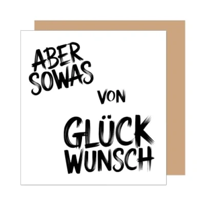 Abbildung von Edition Seidel Premium quadratische Geburtstagskarte mit Umschlag. Glückwunschkarte Happy Birthday Karte für Frau Mann Freund Freundin lustig (GQ403 SW025)