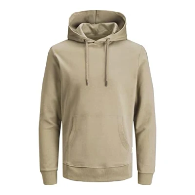 Abbildung von JACK &amp; JONES Herren JJEBASIC Sweat Hood NOOS 12182537, Crockery/REG, XXL