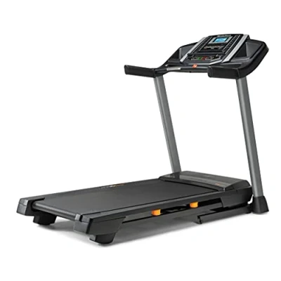 Abbildung von NordicTrack T Serie: Perfekte Laufbänder für den Heimgebrauch, Laufband mit Steigung, Bluetooth fähig, 137 kg Benutzerkapazität