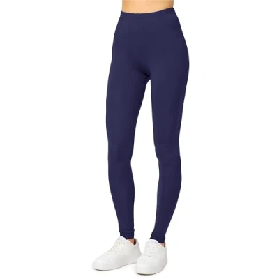 Abbildung von Merry Style Damen Lange Leggings aus Viskose MS10 143 (Dunkelblau, XS)