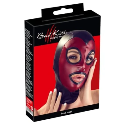 Abbildung von Kopfmaske im elastischen, 2 farbigen Mattlook