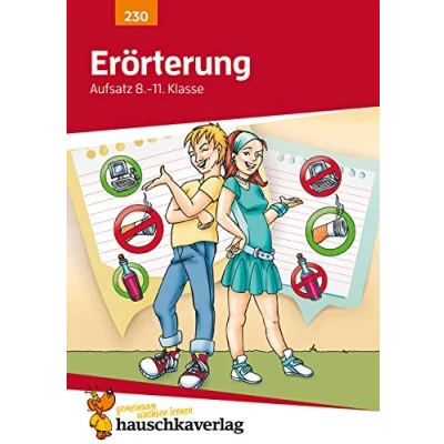 Abbildung von Erörterung. Aufsatz 8. 11. Klasse, A5 Heft: Deutsch: Übungen fürs Gymnasium Texte schreiben, Argumentation