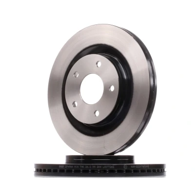 Abbildung von TRW DF4964 Bremsscheibe 296 26 5 114,3 Belüftet lackiert hochgekohlt NISSAN: Qashqai / Qashqai+2 I, Juke, X Trail, RENAULT: Koleos I