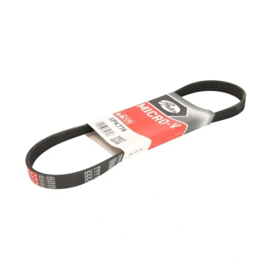 Abbildung von GATES Micro V 5PK778 Keilrippenriemen 778 5 Polyester, EPDM (Ethylen Propylen Dien Kautschuk) FIAT: 500 Hatchback, Panda III Hatchback