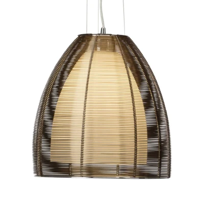 Abbildung von Brilliant Pendelleuchte »Relax«, 1 flammig, Leuchtmittel E27 ohne Leuchtmittel, Hängelampe 30cm bronze/chrom