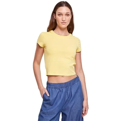 Abbildung von Urban Classics Stretch Jersey Cropped TEE Tshirt basic, Damen, Größe: XXL, Vintagesun
