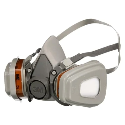 Abbildung von 3M Unisex Maske für Farbspritzarbeiten 6002, A2P2, Grau, Einheitsgröße