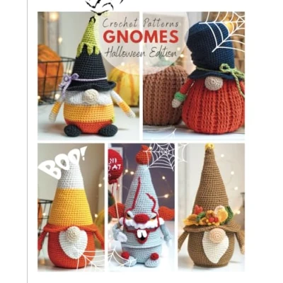Abbildung von crochet Patterns Gnomes Halloween Edition: crocheting, Crochet, gnomes, toys, one day Projects, Fun