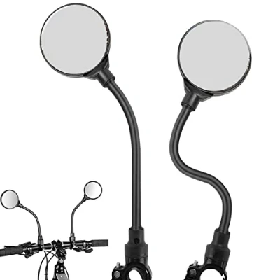 Abbildung von easyBee [2 STÜCK] Fahrradspiegel für Lenker 21 33mm Fahrrad Weitwinkel Rückspiegel Sichere Spiegel 3D, 360 Verstellbar und Drehbar Mountainbike Rennrad E Bike Mofa