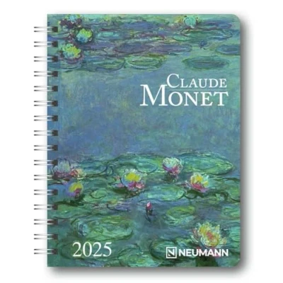Abbildung von N NEUMANNVERLAGE Claude Monet 2025 Diary, 16,5x21,6cm, Taschenkalender mit zwölf Bildseiten und Notizseiten, herausnehmbaren Planer, Jahres ... internationales Kalendarium: Diary