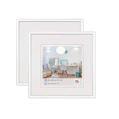 Abbildung von walther design Bilderrahmen weiss 30 x cm Doppelpack, New Lifestyle Kunststoffrahmen KV330WD