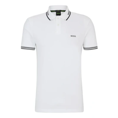 Abbildung von BOSS PAUL Poloshirt, Herren, Größe: Small, White