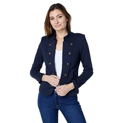 Abbildung von Tommy Hilfiger Damen Casual Band Jacke Herbst Mode, Sky Capt, XS