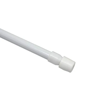 Abbildung von GARDINIA Klemmstangen, Ausdrehbar, Gardinenstange ohne Bohren und Schrauben, Ø 6 / 8 mm, 35 45 cm, Weiß, 2 Stück