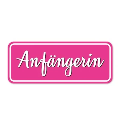 Abbildung von Fahrzeug Aufkleber Anfängerin I 20 x 8 cm Vorsicht Achtung Fahranfänger rosa Sticker wetterfest selbstklebend dv896