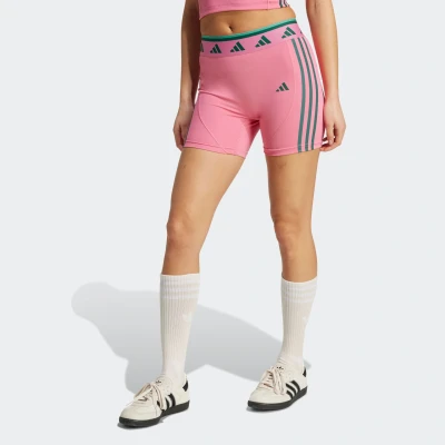 Abbildung von adidas Performance Hyperglam Short Color POP Leggings Tights, Damen, Größe: XS, Pink fusion/collegiate green