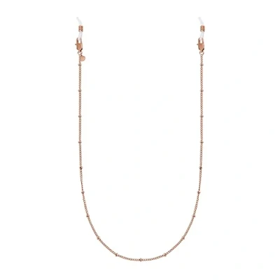 Abbildung von GD GOOD.designs Brillenkette Damen rosegold (75cm) Sonnebrillenkette mit 18 Karat Vergoldung wasserfest Goldene Brillenband Kette aus Edelstahl