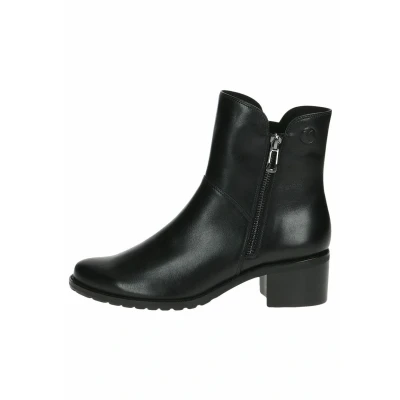 Abbildung von CAPRICE Damen Stiefeletten mit Absatz aus Leder Reißverschluss, Schwarz (Black Nappa), 37 EU