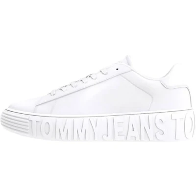 Abbildung von Tommy Jeans Damen Cupsole Sneaker Schuhe, Weiß (White), 41