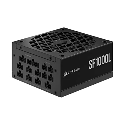 Abbildung von Corsair SF1000L Vollmodulares, Geräuscharmes SFX Netzteil ATX 3.0 Und PCIe 5.0 Kompatibel Leiser 120 mm PWM Lüfter 80 Plus Gold Effizienz Null Drehzahl Modus 105C Kondensatoren Schwarz