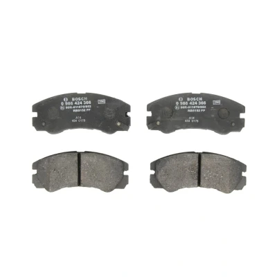 Abbildung von BOSCH 0 986 424 366 Bremsbelagsatz Low Metallic mit akustischer Verschleißwarnung OPEL: Frontera B Off Road, A Sport Road Convertible