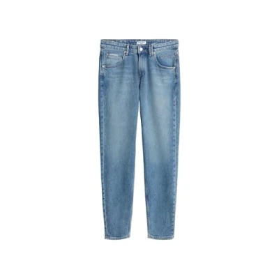 Abbildung von Marc O&#039;Polo denim Trousers MID Waist Tapered LEG Jeans Slim Fit, Damen, Größe: 29x32, Blue