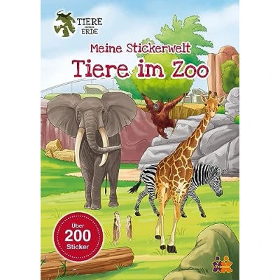 Abbildung von Tiere unserer Erde. Meine Stickerwelt. im Zoo
