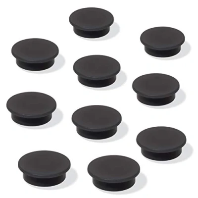 Abbildung von SIGEL MU196 runde Magnete für Whiteboard, Magnettafel, Kühlschrankmagnet, schwarz, Ø 25 mm, 10 Stück