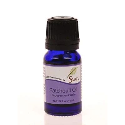 Abbildung von SVATV Patchouli ätherisches Öl, therapeutische Qualität, Aromatherapieöle, Duftöl für Diffusor, Yoga, Massage und Heimwerker Körperpflege, 10 ml