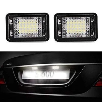 Abbildung von GOFORJUMP 2 stücke für M/ERCEDES B/ENZ GLK X204 Canbus Fehlerfreie LED Kennzeichenbeleuchtung Weiß 12 V Kennzeichenleuchte Benz Zubehör
