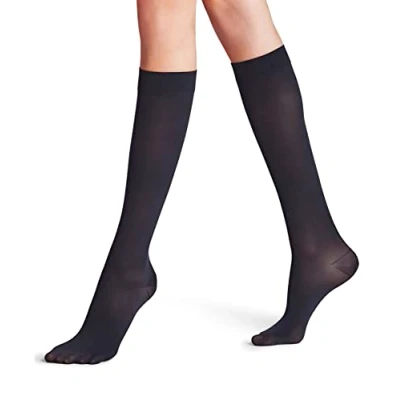 Abbildung von FALKE Damen Kniestrümpfe Energize 50 DEN W Kh halb blickdicht mit Kompression 1 Paar, Blau Marine 6179, 41 42