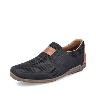 Abbildung von Rieker Slipper, Herren, Größe: 42, Schwarz Schuhe