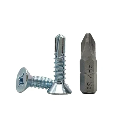 Abbildung von 50 Stück DIN 7504 P Stahl verzinkt 5,5 x 25 mm Schrauben selbstbohrende Blechschraube (PH) Kreuzschlitz Senkkopf selbstschneidend (50, mm)