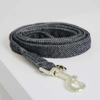 Abbildung von Kentucky Hundeleine Wolle Grau 120cm
