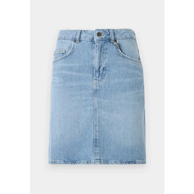 Abbildung von Object Objellen Short Jeansrock, Damen, Größe: XS, Light blue denim