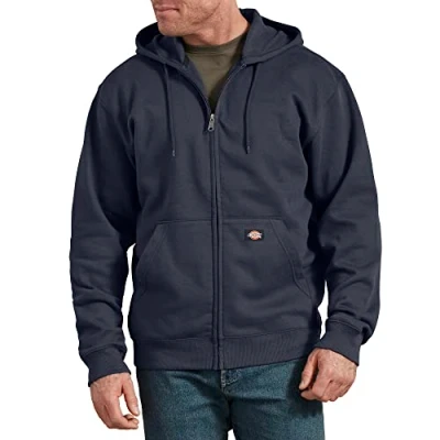 Abbildung von Dickies Herren Big Tall Full Zip Hoodie Fleece Jacke, Dunkles Marineblau, X Large